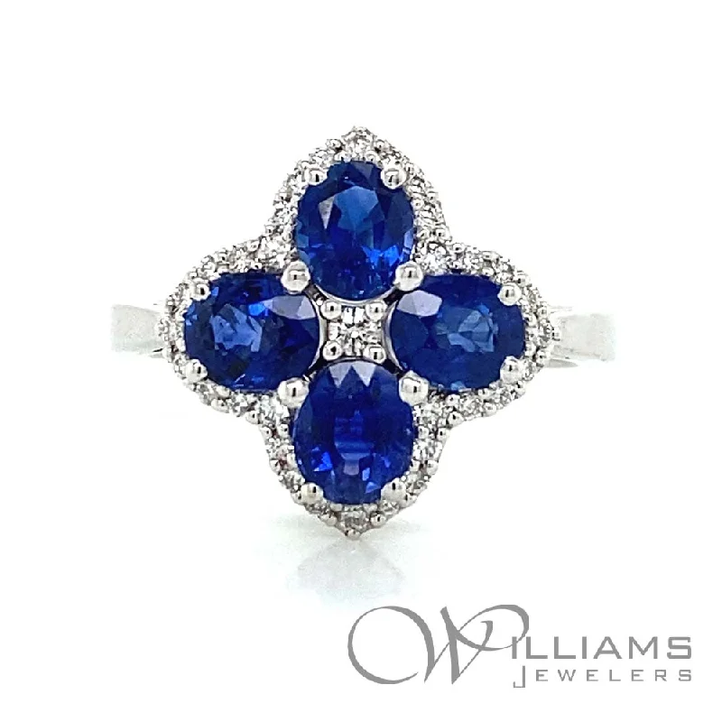 Women’s rings with bold lapis lazuli stones -Williams Signature 14 Karat Sapphire Ring