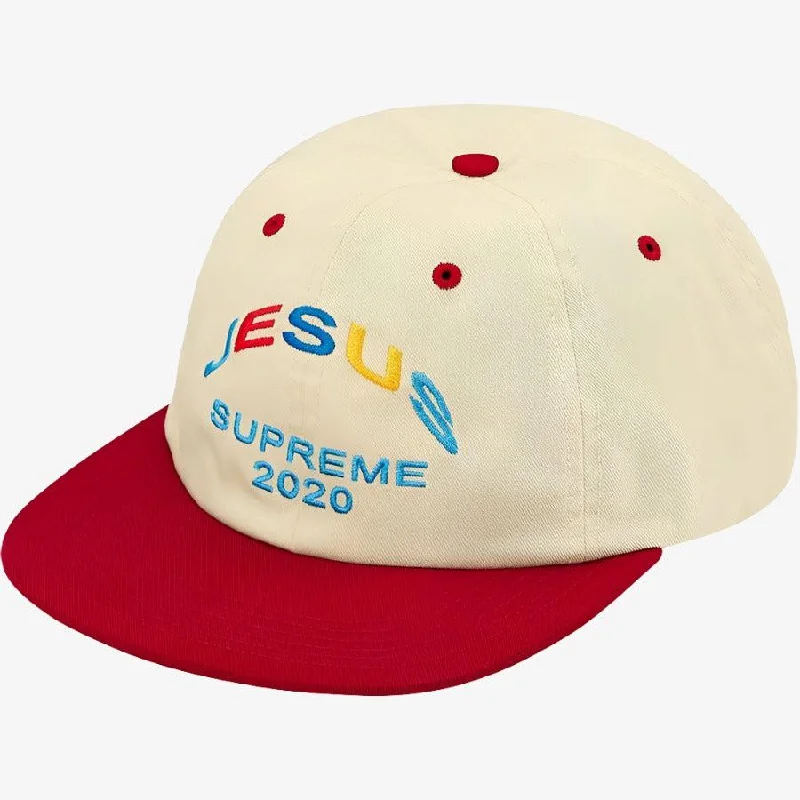 Classic black cap for versatile outfit pairing -Supreme 'Jesus' 6-Panel Snapback Hat Red (FW20)