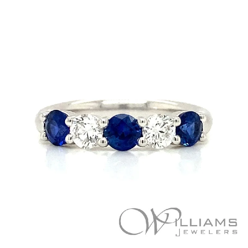 Women’s rings with bold lapis lazuli stones -Williams Signature Platinum Blue Sapphire Ring