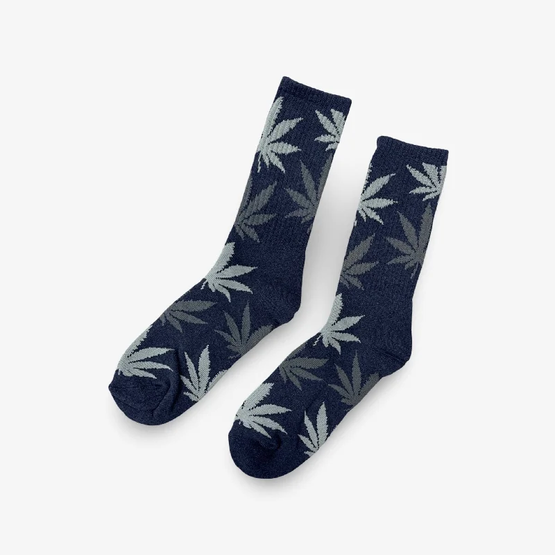 Trucker cap with retro patch design -HUF Set 'Plantlife Leaves' High Crew Socks Navy Blue / Grey