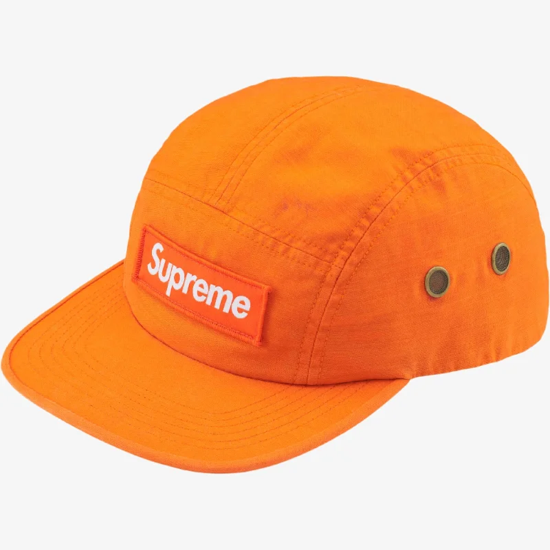 Black snapback cap for sharp modern looks -Supreme Camp Cap 'Military' Orange (FW24)