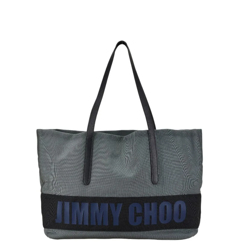 Canvas handle bags perfect for casual outings -Jimmy Choo   Nylon Leather Shoulder Bag Tote Bag (Pre-Owned)