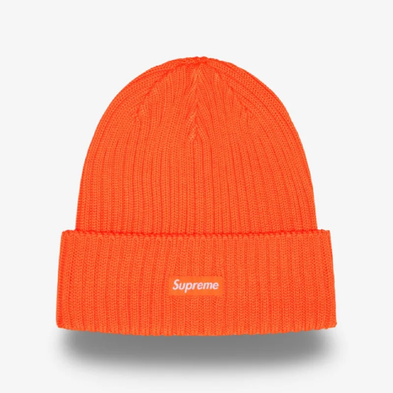 Vintage cap with distressed logo detail -Supreme Beanie 'Overdyed' Orange (SS24)