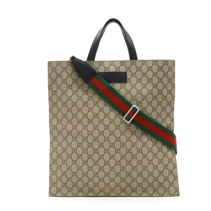 Handle bags with modern logos for branding -Gucci   Pvc Leather Shoulder Bag Tote Bag (Pre-Owned)