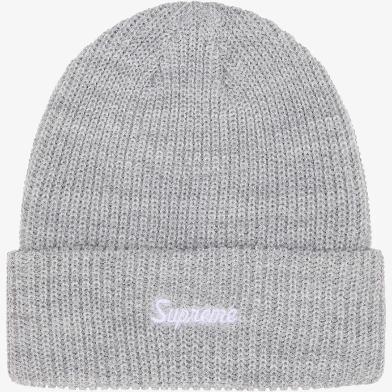 Camo snapback cap for bold woodland style -Supreme Loose Gauge Beanie Light Grey (FW24)