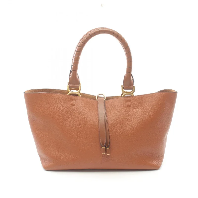 Handle bags with spacious pockets for travel -Chloé  Leather Tote Bag (Pre-Owned)