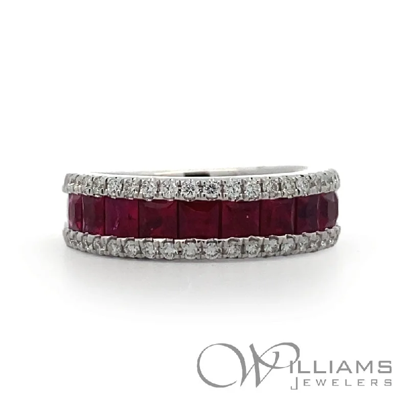 Women’s rings with twisted bands for style -Williams Signature 18 Karat Ruby Ring