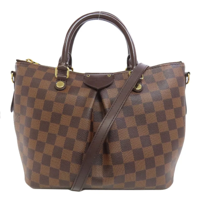 Handle bags with artistic prints for creativity -Louis Vuitton Damier Damier Canvas Ebene Damier Canvas Tote Bag (Pre-Owned)