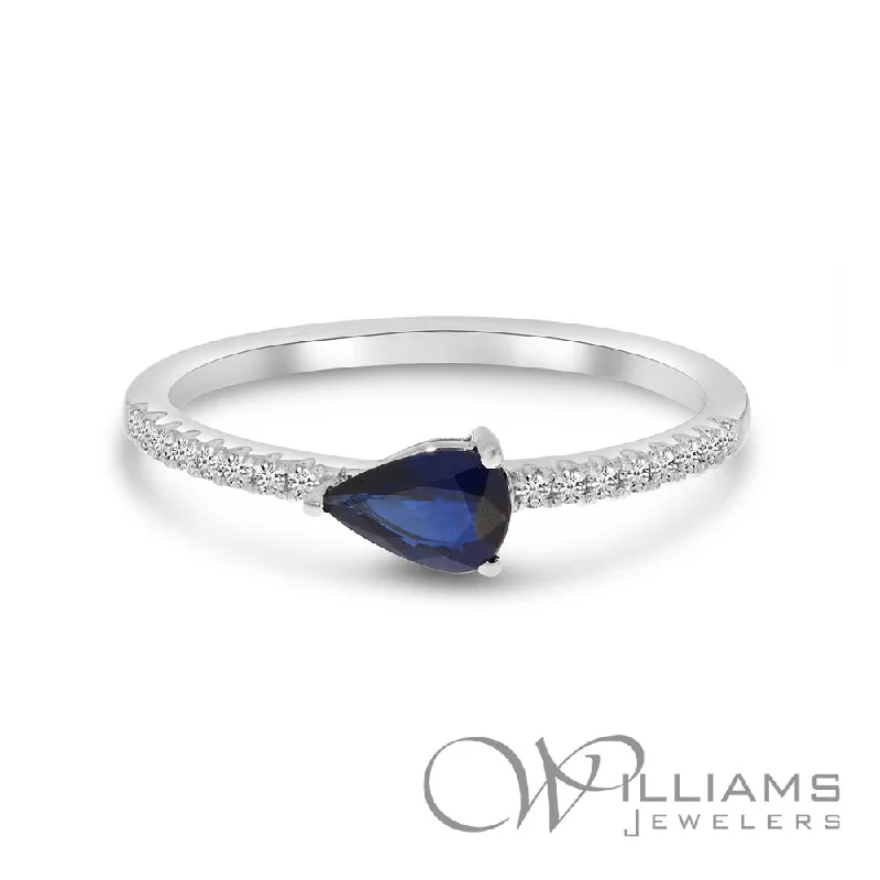 Women’s rings with rough sapphire for chic -Brevani 14 Karat Sapphire Ring