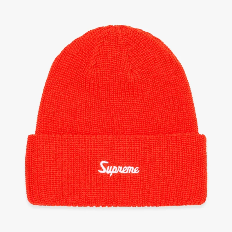 Adjustable dad cap for easy size tweaks -Supreme Beanie 'Loose Gauge' Bright Orange (FW23)