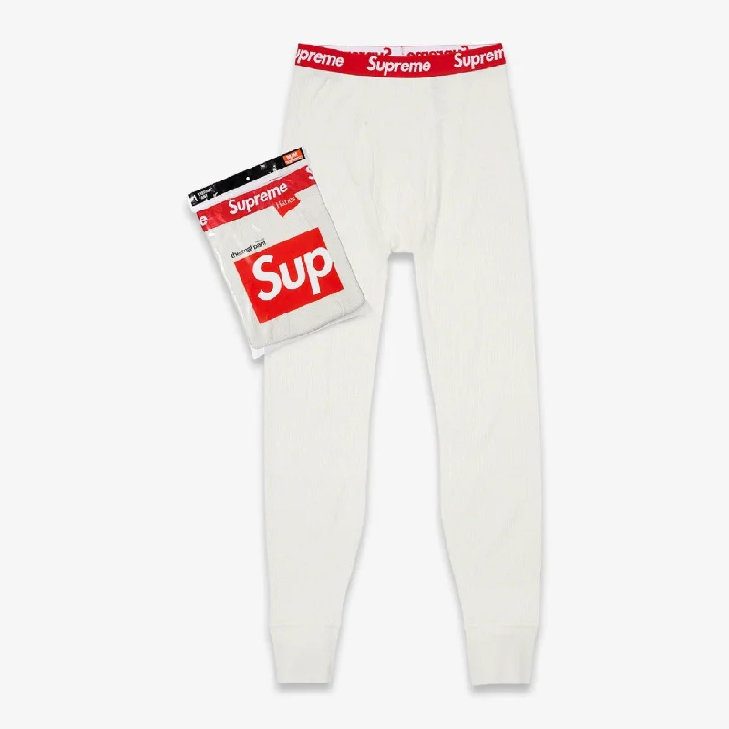 Canvas trucker cap for tough outdoor wear -Supreme x Hanes Thermal Pant (1 Pack) Natural (FW19)