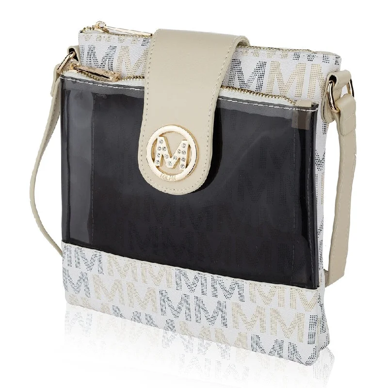 Reversible handle bags offering dual design styles -MKF Kemira M Signature Crossbody Bag by Mia K.