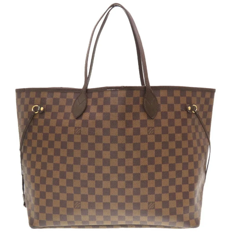 Handle bags with soft fabric for comfort -Louis Vuitton  Damier Canvas Ebene Damier Canvas Tote Bag (Pre-Owned)