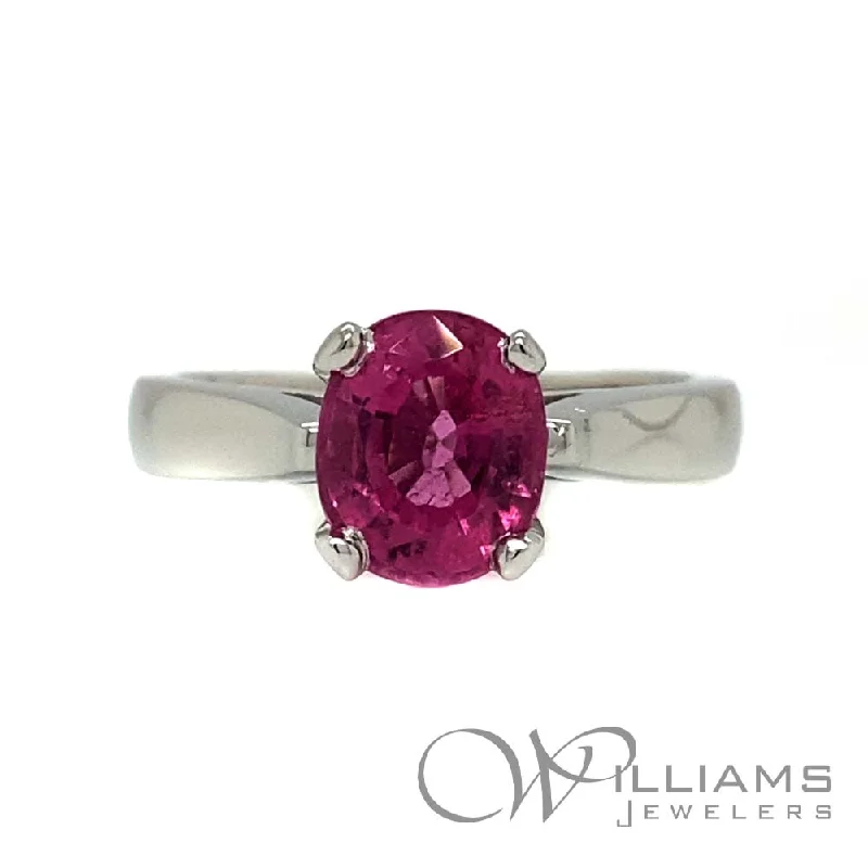 Women’s rings with shield-cut topaz stones -Williams Signature Plat Tourmaline Ring