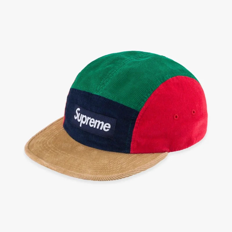 Wool sports cap for chilly game nights -Supreme Camp Cap 'Corduroy' Multi-Color (FW23)