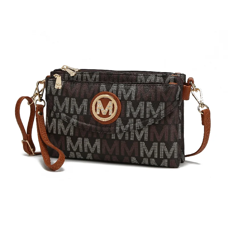 Foldable handle bags for easy storage convenience -MKF Collection Five Compartments Ishani M Crossbody by Mia K.