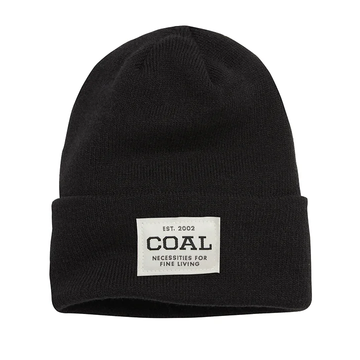 Fitted dad cap for relaxed snug wear -Coal Uniform Kids Beanie - Black