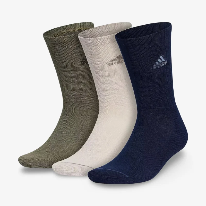 Classic black cap for versatile outfit pairing -(Men's) Adidas Cushioned Classic Crew Socks Collegiate Navy / Wonder Beige (3 Pack) 5156698A