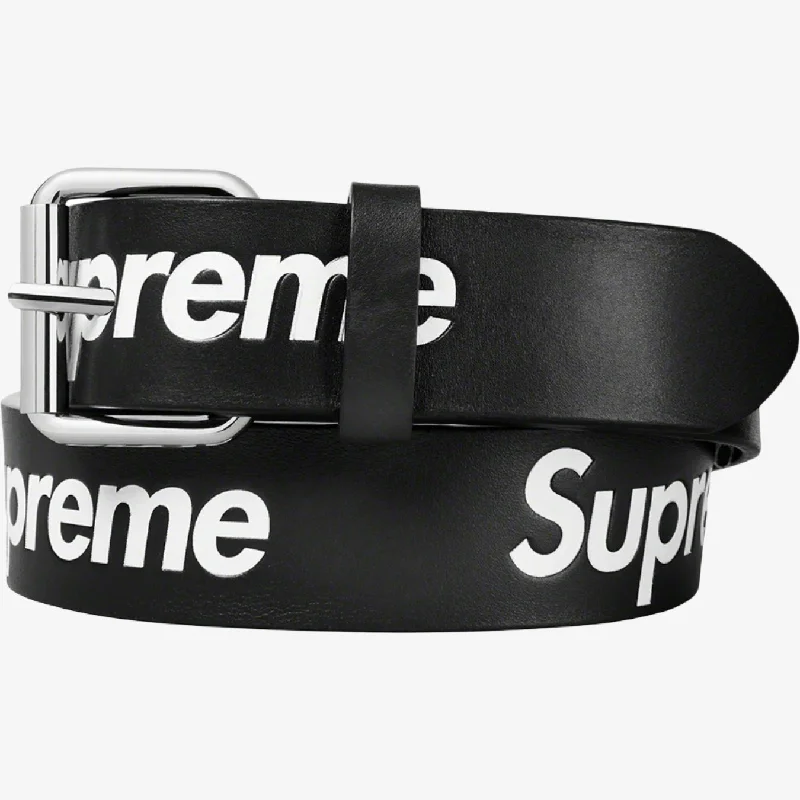 Canvas dad cap for rugged daily style -Supreme Repeat Leather Belt Black (SS22)