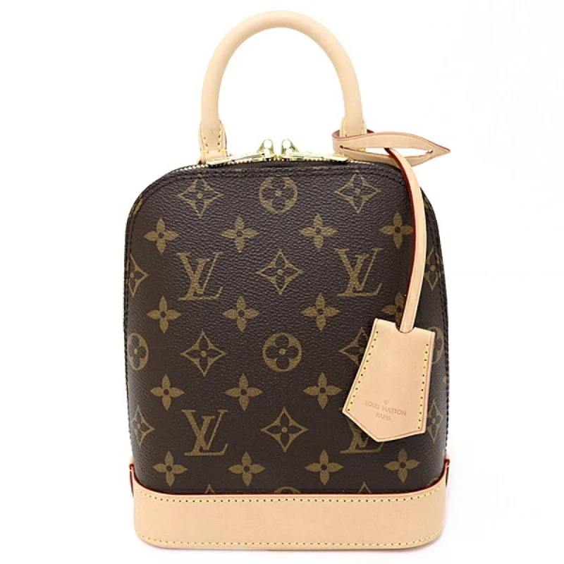 Handle bags with subtle embroidery for detail -Louis Vuitton  Monogram Canvas Leather Backpack (Pre-Owned)