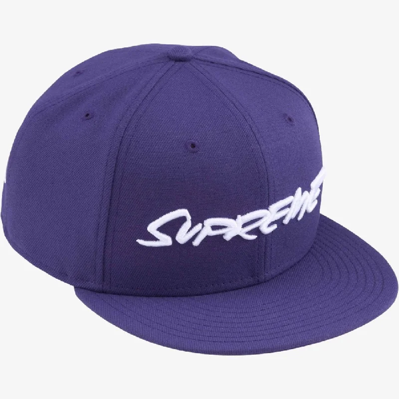 Durable dad cap for relaxed weekend outings -Supreme x Futura x New Era 59Fifty Fitted Hat New Orchid Dark Purple (SS24)