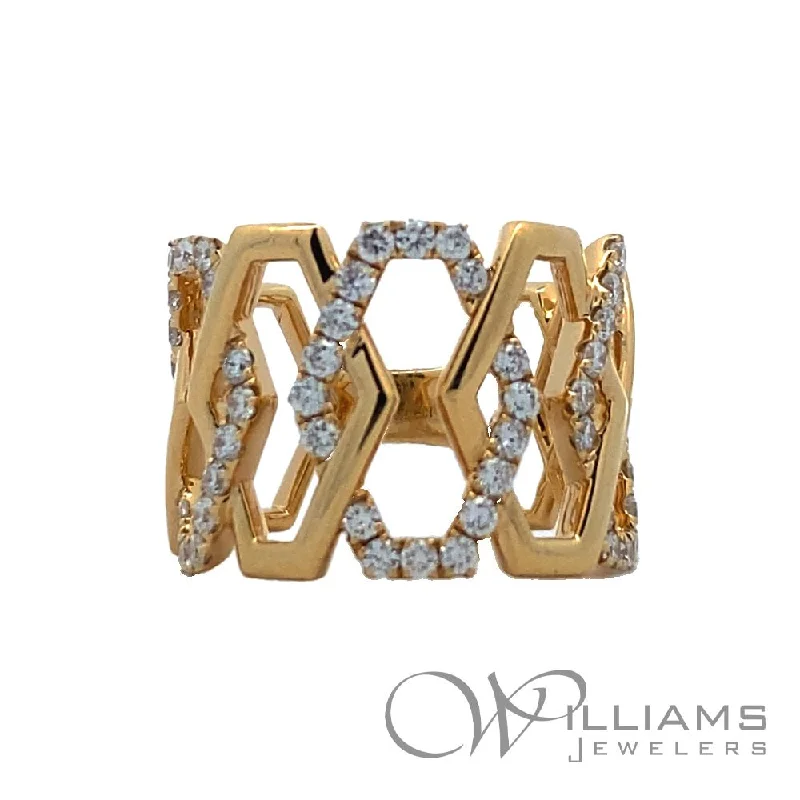 Women’s rings with vintage claw prong settings -Williams Signature 18 Karat Diamond Ring