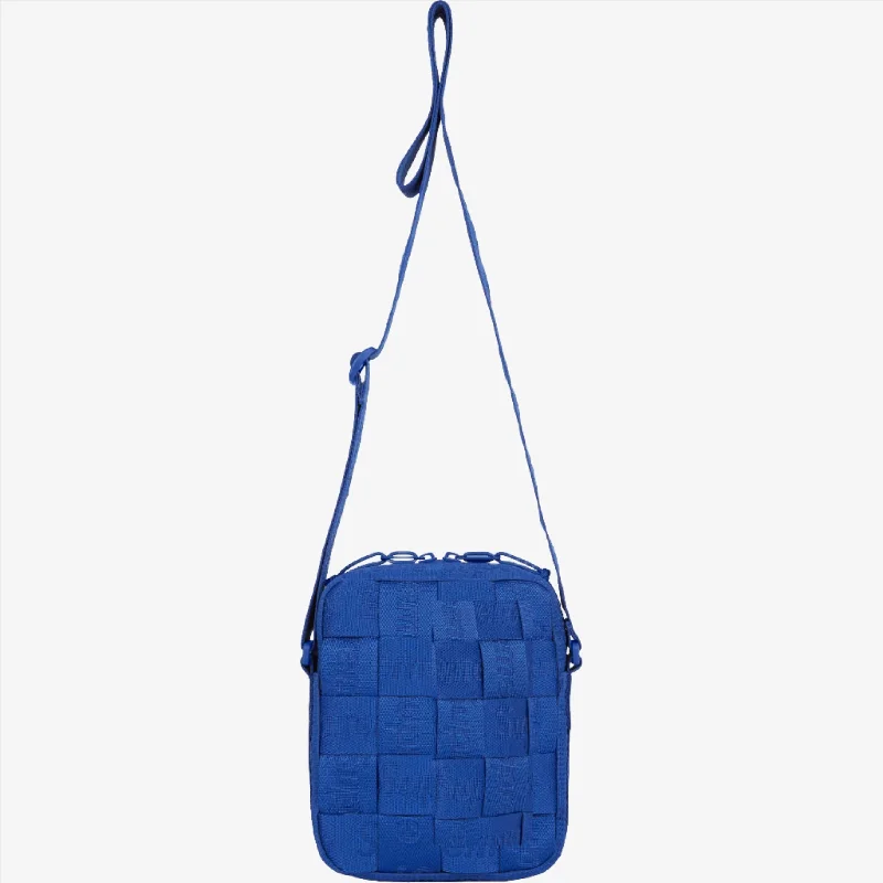 Sports team cap for game day support -Supreme Woven Shoulder Bag Royal Blue (SS24)