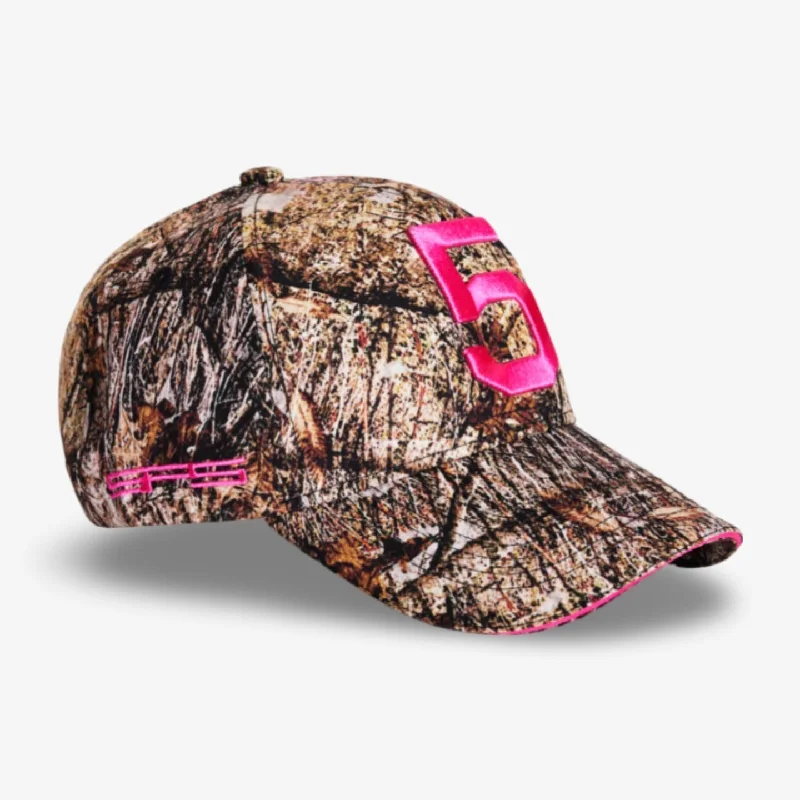 Mesh dad cap for ventilated hot days -Sp5der '5 Five' Cap Real Tree Camo / Pink (FW23) SP5-555-CAMOCAP