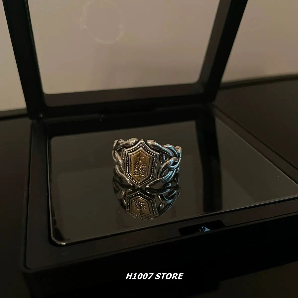 Cross Shield Ring