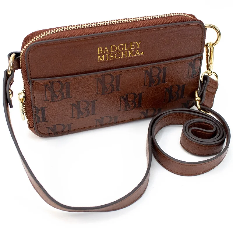 Handle bags with inner compartments for essentials -BADGLEY MISCHKA Madalyn Vegan Leather Pouch Belt Bag