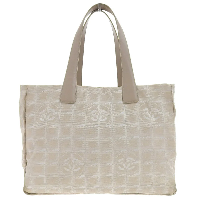 Handle bags with compact designs for portability -Chanel  Nylon Canvas Tote Bag (Pre-Owned)