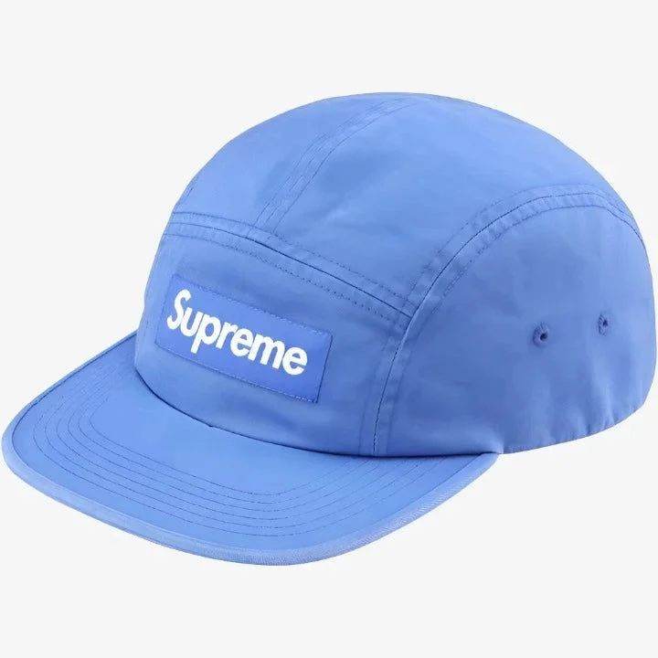 Adjustable strap cap for custom size comfort -Supreme 'Washed Chino Twill' Camp Cap Light Royal (SS24)