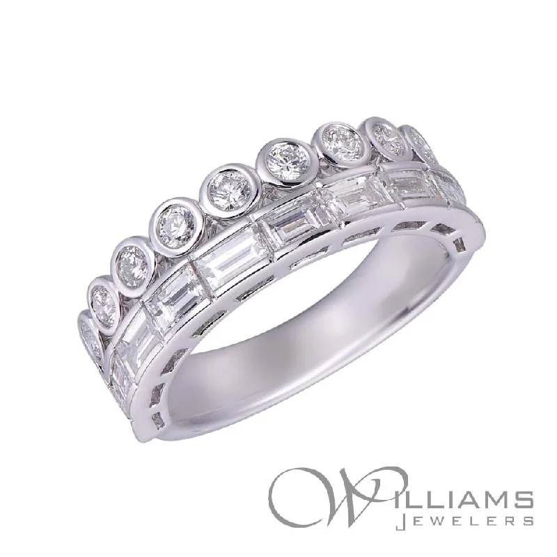 Women’s rings with agate slices for earthiness -Williams Signature 18 Karat Diamond Ring