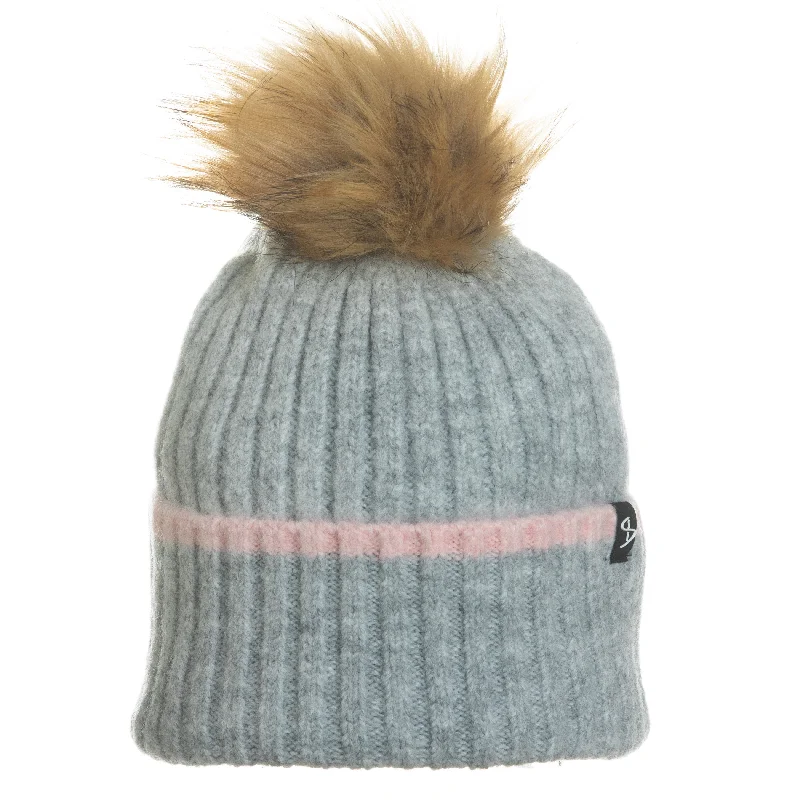 Bright neon cap for bold visibility needs -Sam Beanie in Grey