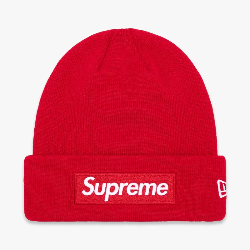 Fitted baseball cap for team uniform fit -Supreme Beanie 'Box Logo' Red (FW23)