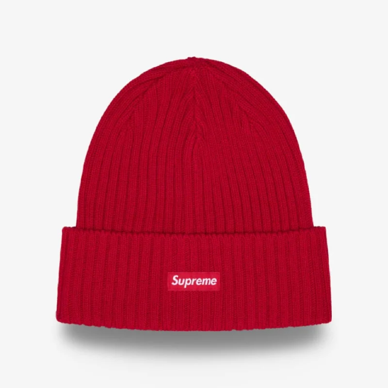 Embroidered sports cap for team pride display -Supreme Beanie 'Overdyed' Red (SS24)