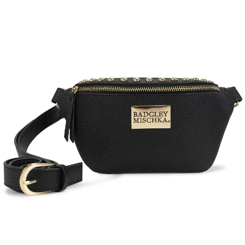 Handle bags with drawstring accents for style -BADGLEY MISCHKA Bridgette Vegan Leather Belt Bag