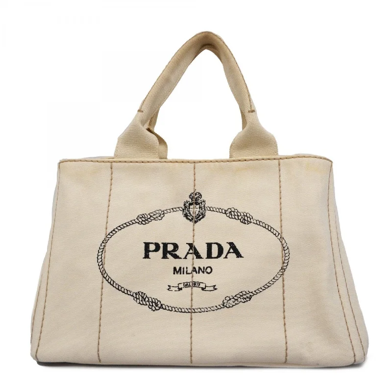 Handle bags with sleek silhouettes for fashion -Prada   Canvas Tote Bag (Pre-Owned)