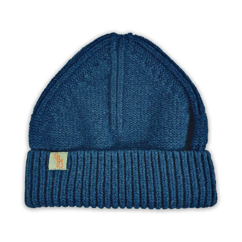 Classic navy cap for timeless wardrobe staple -BEANIES - SCUD - PREMIUM AUSTRALIAN LAMBSWOOL