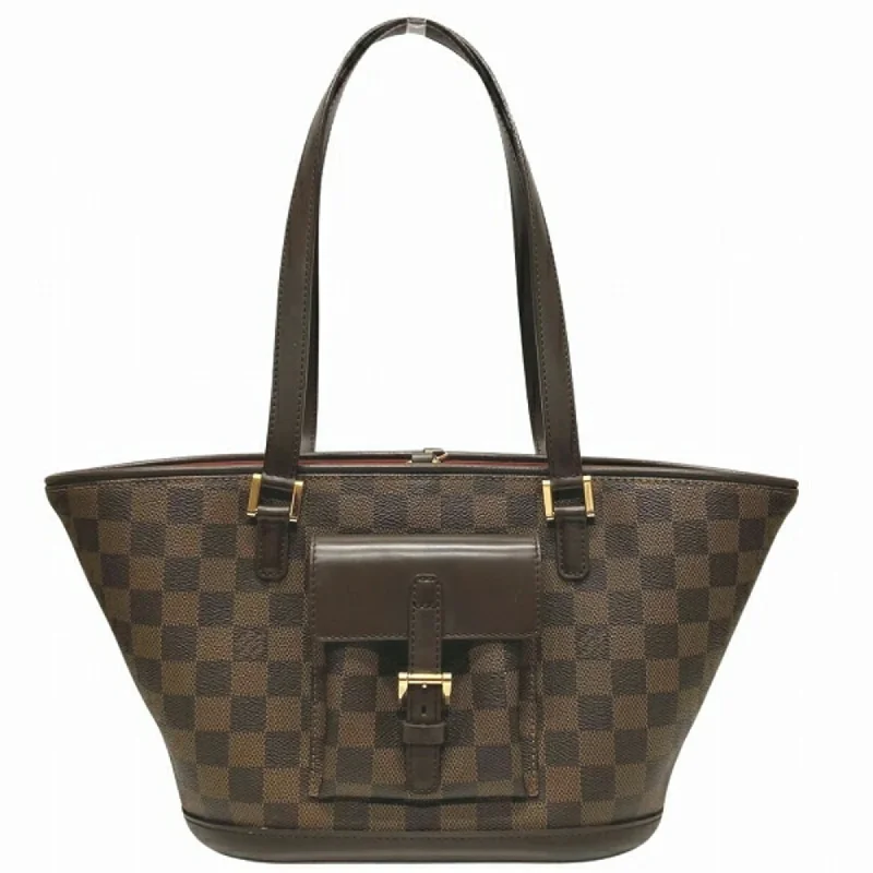 Handle bags with playful pom-poms for charm -Louis Vuitton Damier  Damier Canvas Handbag Tote Bag (Pre-Owned)