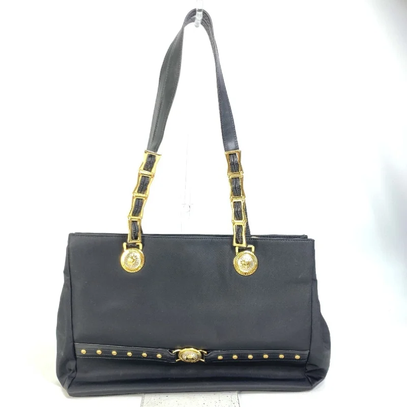 Handle bags with subtle embroidery for detail -Versace   Nylon Shoulder Bag Tote Bag (Pre-Owned)