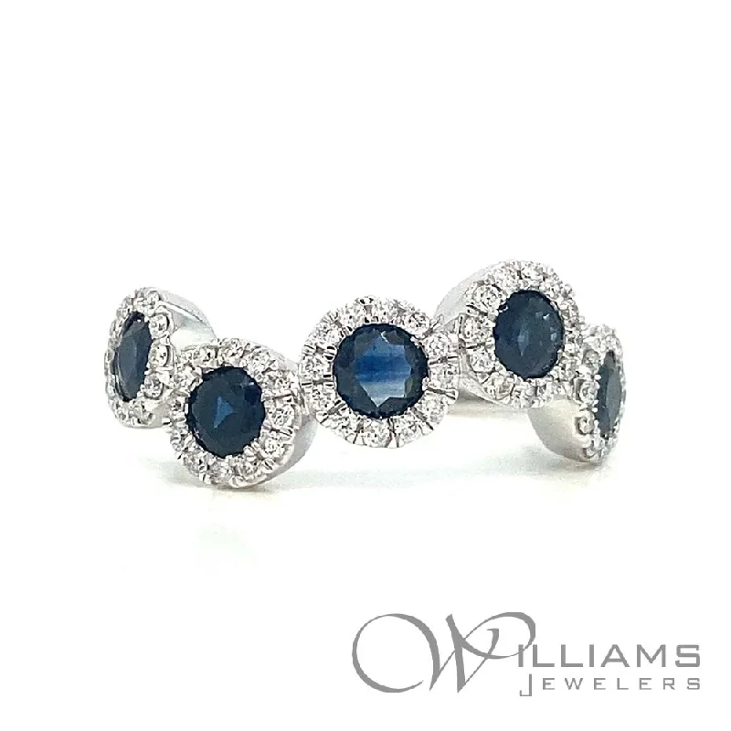 Women’s rings with star sapphire for glow -Williams Signature 14 Karat Blue Sapphire Ring