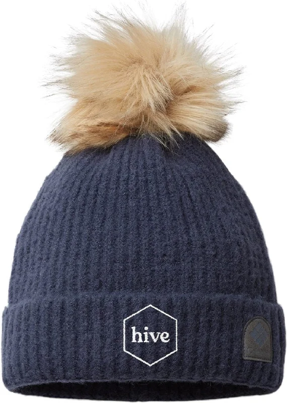 Affordable cap for budget-friendly headwear options -Columbia Winter Blur Pom Pom Beanie