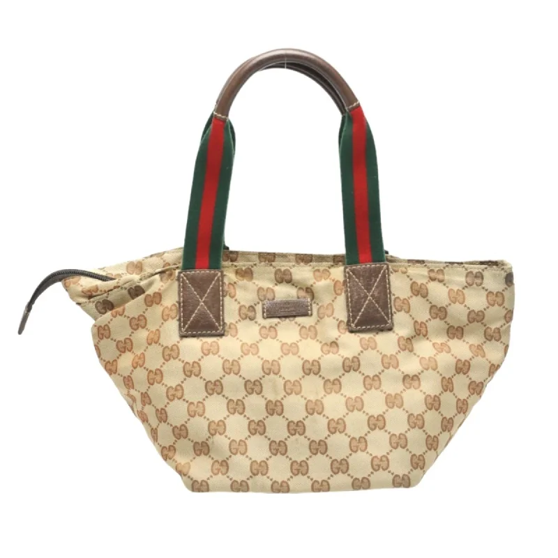 Handle bags with retro logos for charm -Gucci Gg Canvas  Gg Canvas Handbag Tote Bag (Pre-Owned)