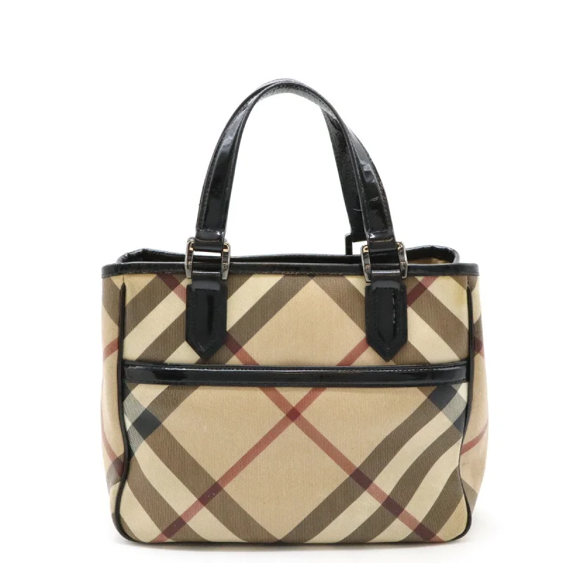 Handle bags with soft leather for luxury -Burberry    Pvc Leather Handbag Tote Bag (Pre-Owned)