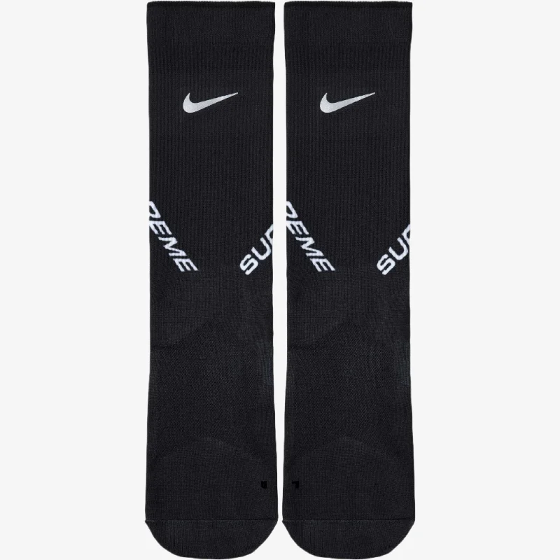 Breathable mesh cap for hot weather comfort -Nike x Supreme Spark Crew Socks Black (FW24) FW24A25-BLACK