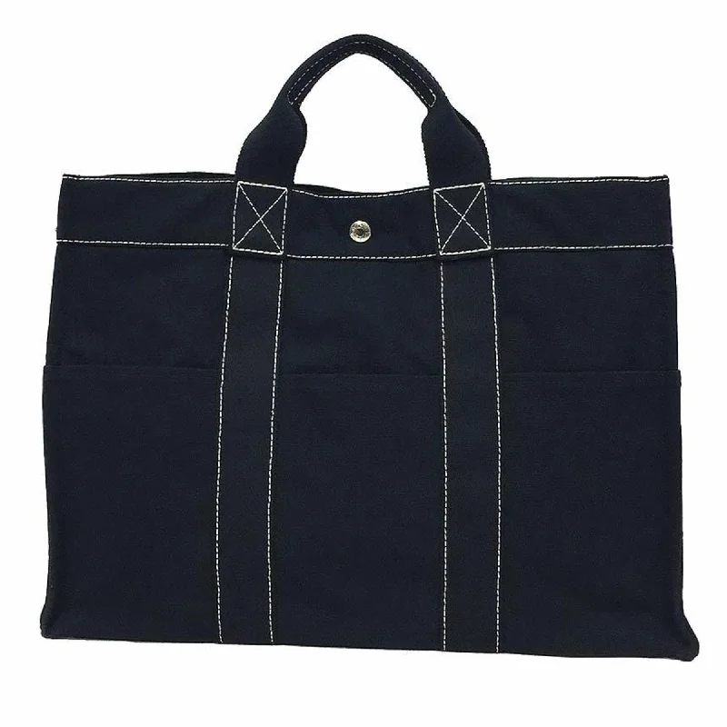 Handle bags with double handles for strength -Hermes  Canvas Handbag Tote Bag (Pre-Owned)