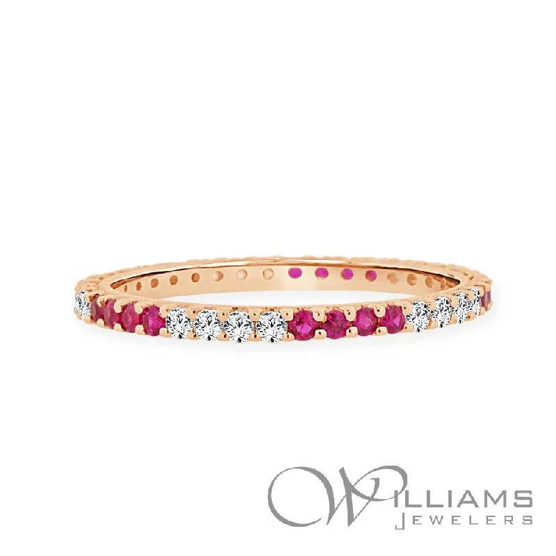 Women’s rings with rainbow moonstone for play -Williams Signature 14 Karat Ruby Ring