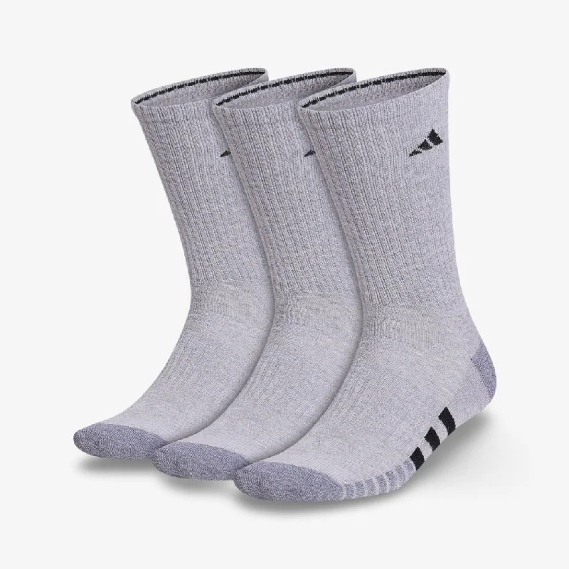 Trucker mesh cap for ventilated cool wear -(Men's) Adidas Cushioned 3.0 Crew Socks Cool Light Heather / Grey (3 Pack) 5155894A