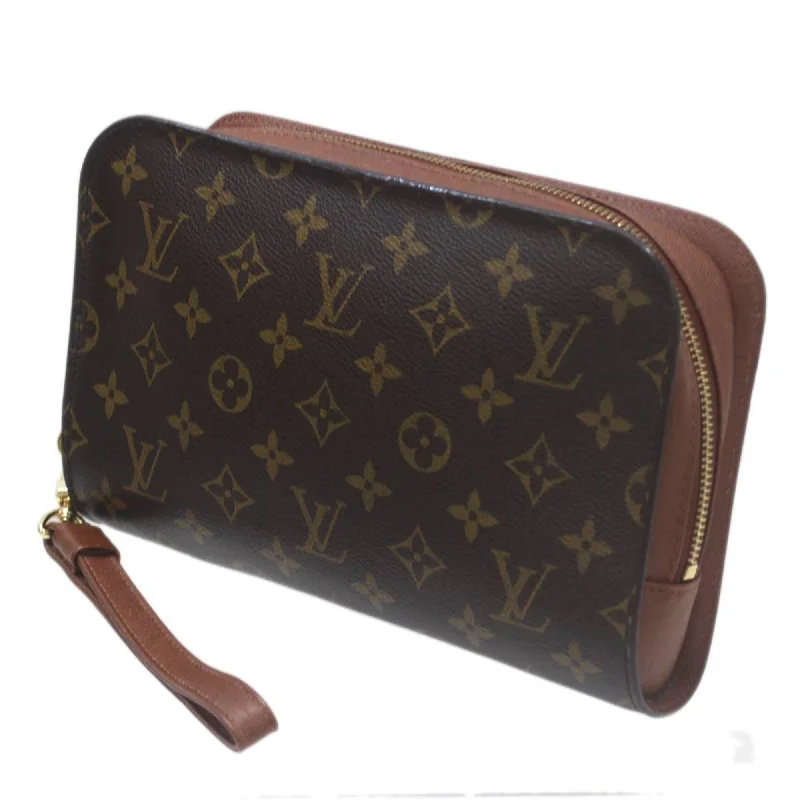 Handle bags with drawstring accents for style -Louis Vuitton Monogram  Monogram Clutch Bag (Pre-Owned)